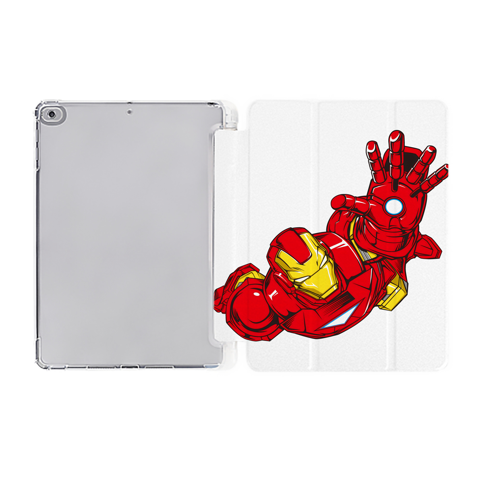（画像用） アベンジャーズ The Avengers IPad ケース ペン収納付き 三つ折りスタンド PUレザー×シリコン 対応機種9.5/10.5/10.9インチ